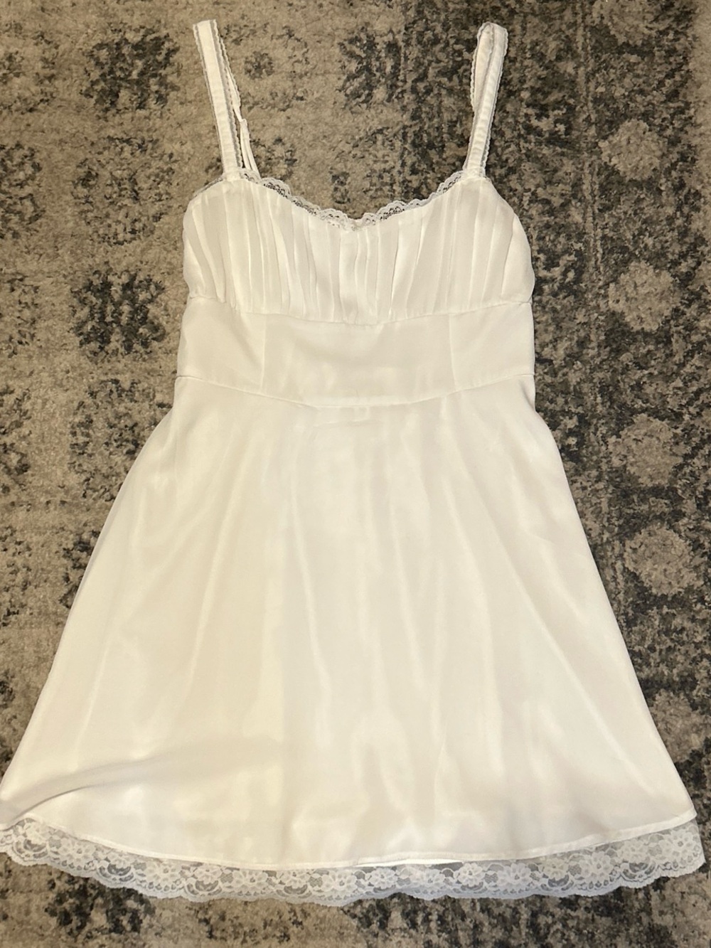 TSITP American Eagle Outfitters White Lace-Trim Dress